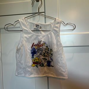 Princess Polly Amalfi Vacay Graphic Tank Size 2